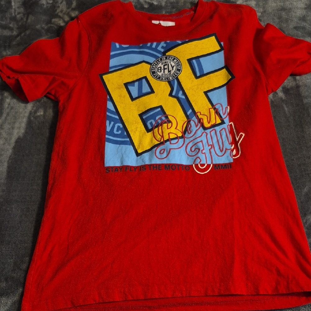 Born Fly Red Graphic Tee for Men